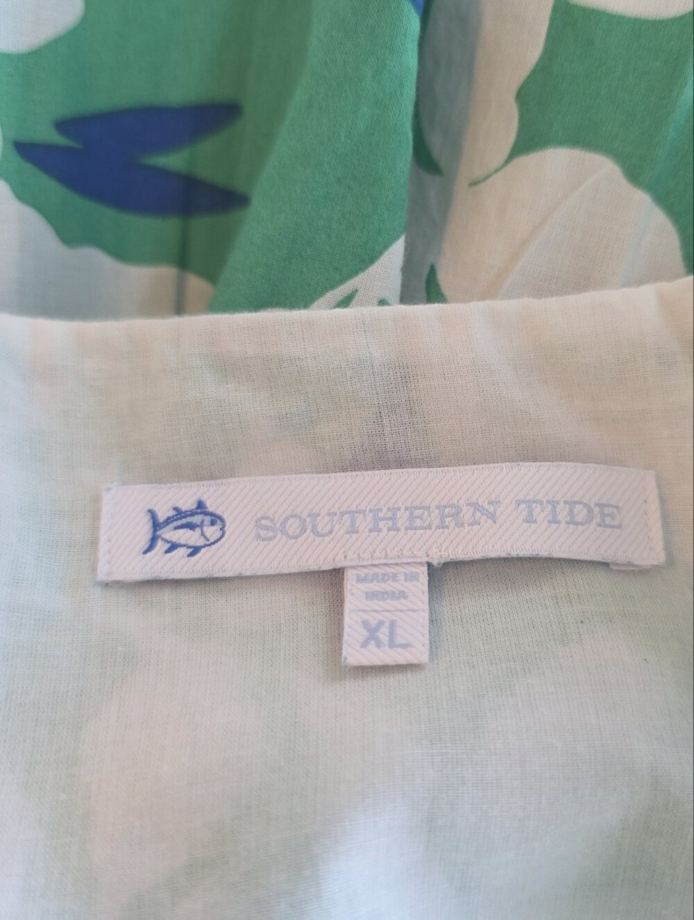 Southern Tide Green and Blue Floral Dress - Picture 11 of 13